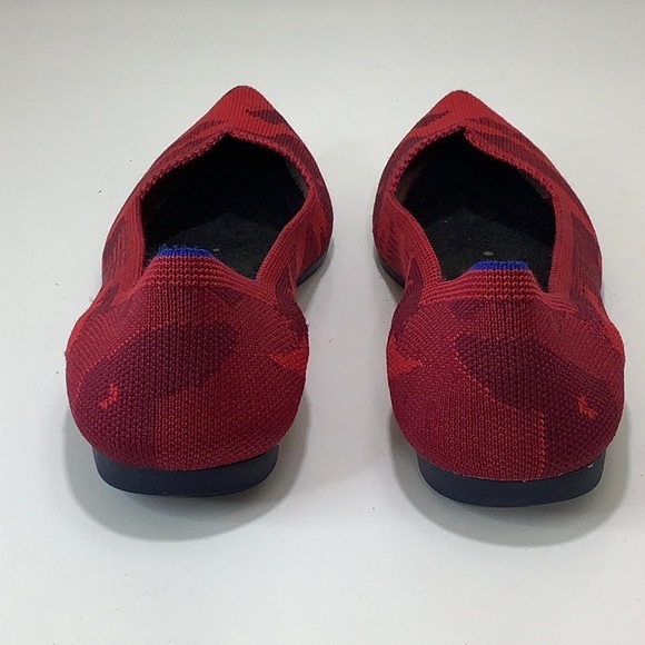 Rothy’s Red Camo the point ballet flats size 8.5 EUC - Picture 4 of 13